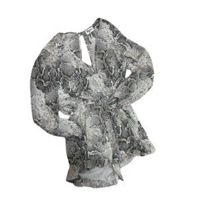 Show Me Your Mumu Snake Print Romper – Size M